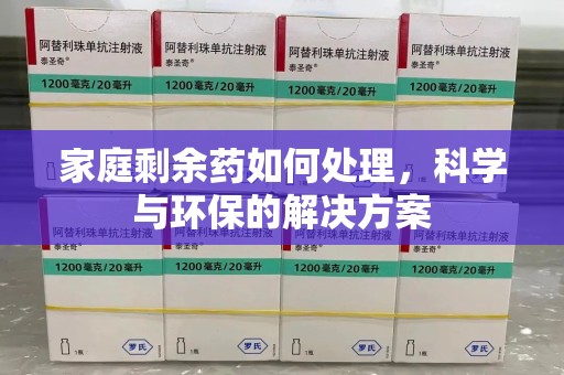 惠州家庭剩余药如何处理，科学与环保的解决方案