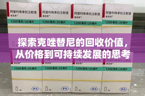 惠州探索克唑替尼的回收价值，从价格到可持续发展的思考