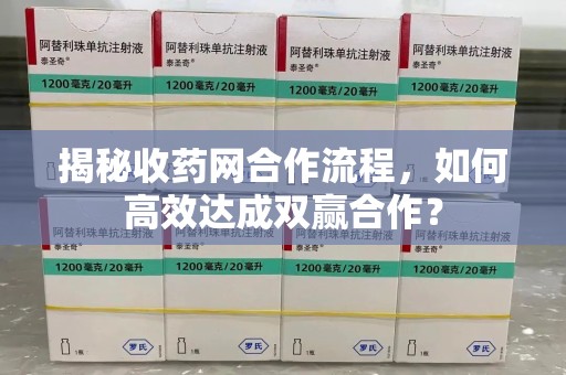 惠州揭秘收药网合作流程，如何高效达成双赢合作？