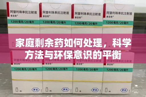 惠州家庭剩余药如何处理，科学方法与环保意识的平衡
